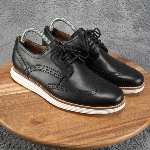 Cole Haan Other - Cole Haan Men's OriginalGrand Wingtip Oxford Shoes Size 7.5 Black Leather